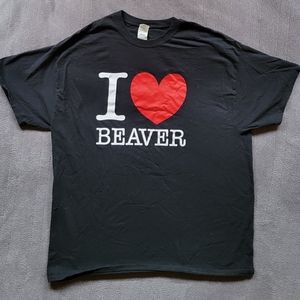 I ❤️ BEAVER T-SHIRT ( I Love Beaver I Heart Beaver)
